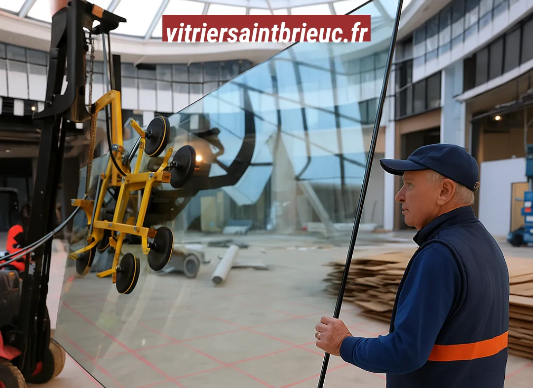 Remplacement de vitrine magasin Saint-Brieuc
